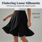 Jupe-short décontractée à taille élastique pour femme