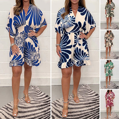 🔥Nouveaux Best-sellers🔥Combinaison décontractée pour femmes à imprimé botanique