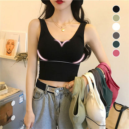 Soutien-Gorge Confortable Sans Couture à Dos en U et Sans Armature pour Femmes