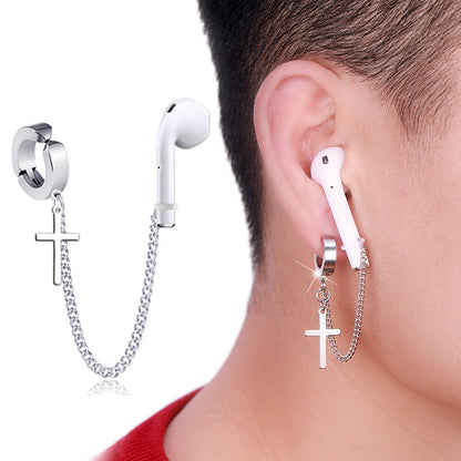 Boucles d'oreilles anti-perte tendance pour écouteurs Bluetooth