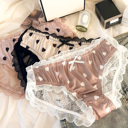 👙Culotte Satinée Sexy en Dentelle de Grande Taille