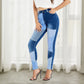 🔥Livraison gratuite🔥Jeans Confortables pour Femmes avec Patchwork Bicolore à La Mode