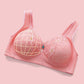 👙Soutien-Gorge Taille Plus Confortable sans Armature et avec Motif de Dentelle